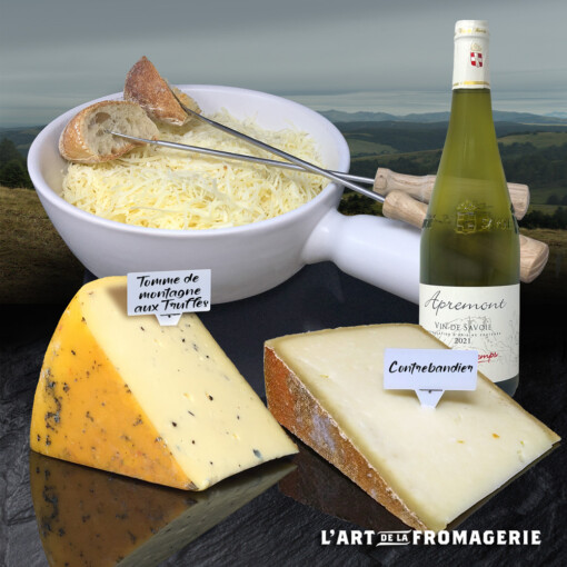 Fondue à la truffe 2 pers. + Vin