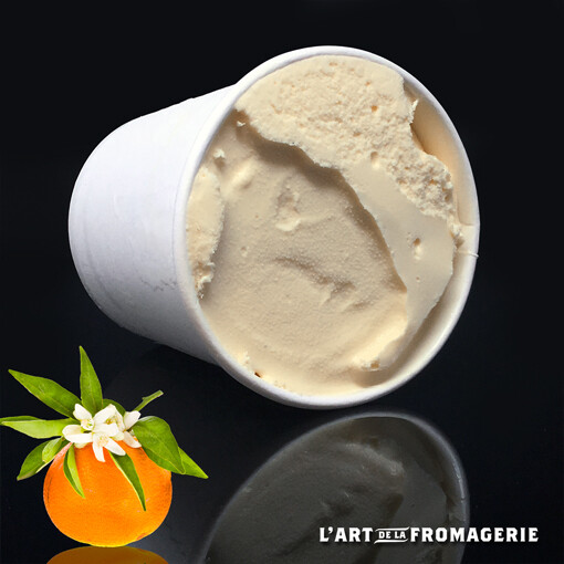 Glace fermière de chèvre fleur d&rsquo;oranger – 500 ml