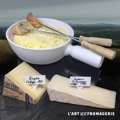 Fondue Suisse moitié-moitié 2 pers.
