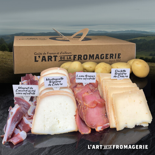 Boîte raclette Biquette pour 4 pers. avec Patates